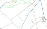 Modern map showing part of the south side of Foudland Hill - click on image to view bigger size