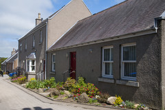 Nathalan Court Oldmeldrum with plants in front of the building